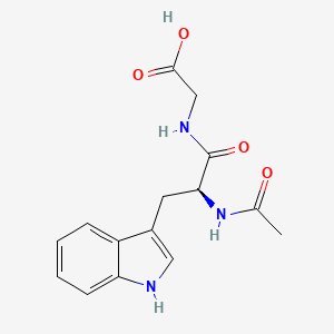 (S)-2-(2-Acetamido-3-(1H-indol-3-yl)propanamido)acetic acid