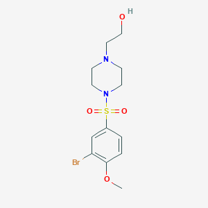 2-(4-((3-Bromo-4-methoxyphenyl)sulfonyl)piperazin-1-yl)ethanol