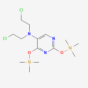 N,N-Bis(2-chloroethyl)-2,4-bis((trimethylsilyl)oxy)pyrimidin-5-amine