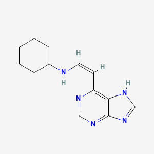 (Z)-N-(2-(9H-Purin-6-yl)vinyl)cyclohexanamine