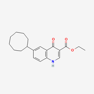 Ethyl 6-cyclooctyl-4-oxo-1,4-dihydroquinoline-3-carboxylate