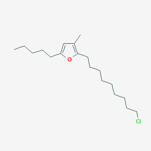 2-(9-Chlorononyl)-3-methyl-5-pentylfuran