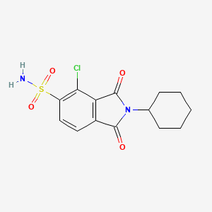 4-Chloro-2-cyclohexyl-2,3-dihydro-1,3-dioxo-1H-isoindole-5-sulphonamide