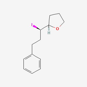 Furan, tetrahydro-2-[(1R)-1-iodo-3-phenylpropyl]-, (2R)-