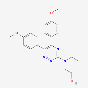 2-((5,6-Bis(4-methoxyphenyl)-1,2,4-triazin-3-yl)(ethyl)amino)ethanol