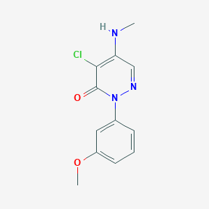 4-Chloro-2-(3-methoxyphenyl)-5-(methylamino)pyridazin-3(2H)-one