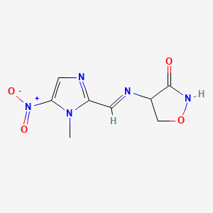 4-(((1-Methyl-5-nitro-1H-imidazol-2-yl)methylene)amino)-3-isoxazolidinone