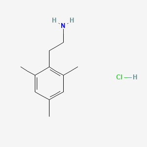 molecular formula C11H18ClN B1290625 2,4,6-Trimethylphenethylamine hydrochloride CAS No. 3167-10-0