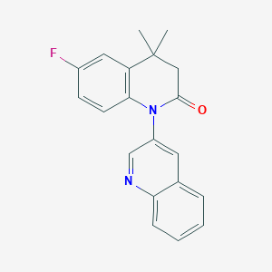 6-Fluoro-4,4-dimethyl-3,4-dihydro-2H-[1,3'-biquinolin]-2-one