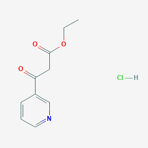 molecular formula C10H12ClNO3 B1290628 Ethyl 3-oxo-3-(pyridin-3-yl)propanoate hydrochloride CAS No. 90922-54-6