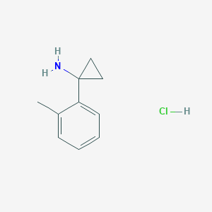 molecular formula C10H14ClN B1290645 1-(o-Tolyl)cyclopropanamine hydrochloride CAS No. 1134701-31-7