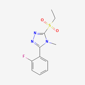 3-(Ethylsulfonyl)-5-(2-fluorophenyl)-4-methyl-4H-1,2,4-triazole