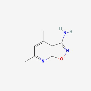 B1290651 4,6-Dimethylisoxazolo[5,4-b]pyridin-3-amine CAS No. 916792-12-6