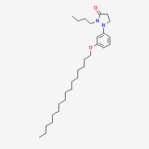 2-Butyl-1-(3-(hexadecyloxy)phenyl)pyrazolidin-3-one