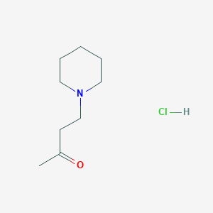 molecular formula C9H18ClNO B1290660 4-(Piperidin-1-yl)butan-2-one hydrochloride CAS No. 6631-71-6