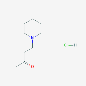 molecular formula C9H18ClNO B1290660 4-(ピペリジン-1-イル)ブタン-2-オン塩酸塩 CAS No. 6631-71-6