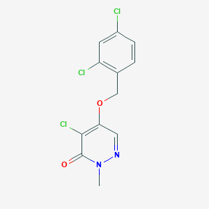 4-Chloro-5-[(2,4-dichlorophenyl)methoxy]-2-methylpyridazin-3(2H)-one