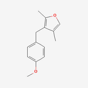 3-[(4-Methoxyphenyl)methyl]-2,4-dimethylfuran