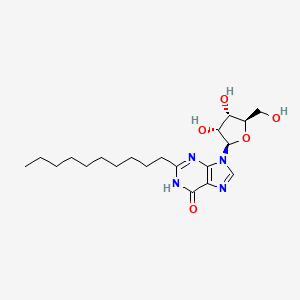 2-decyl-9-[(2R,3R,4S,5R)-3,4-dihydroxy-5-(hydroxymethyl)oxolan-2-yl]-1H-purin-6-one