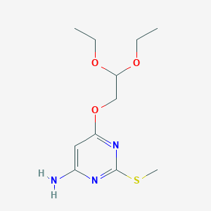 6-(2,2-Diethoxyethoxy)-2-(methylsulfanyl)pyrimidin-4-amine