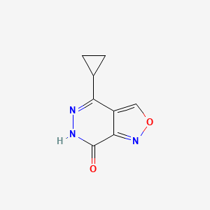 molecular formula C8H7N3O2 B1290672 4-cyclopropylisoxazolo[3,4-d]pyridazin-7(6H)-one CAS No. 952182-94-4
