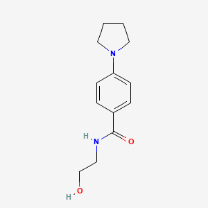 molecular formula C13H18N2O2 B1290676 N-(2-hydroxyethyl)-4-(pyrrolidin-1-yl)benzamide CAS No. 952183-27-6