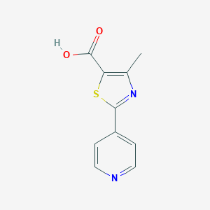 molecular formula C10H8N2O2S B129068 2-(4-吡啶基)-4-甲基噻唑-5-羧酸 CAS No. 144060-98-0