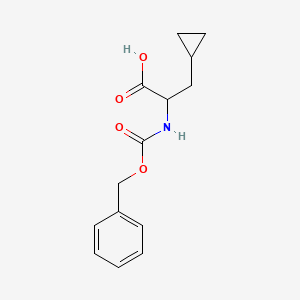 molecular formula C14H17NO4 B1290680 DL-Cbz-cyclopopylalanine 