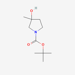 molecular formula C10H19NO3 B1290695 tert-Butyl 3-hydroxy-3-methylpyrrolidine-1-carboxylate CAS No. 412278-02-5