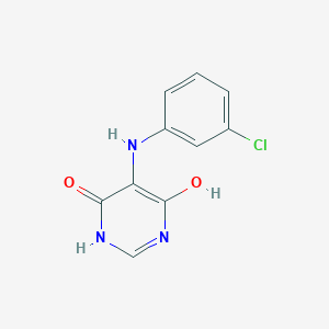 5-((3-Chlorophenyl)amino)-6-hydroxypyrimidin-4(3H)-one