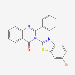 3-(6-Bromo-1,3-benzothiazol-2-yl)-2-phenylquinazolin-4(3H)-one