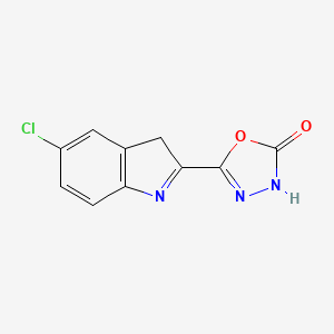 5-(5-Chloro-3H-indol-2-yl)-1,3,4-oxadiazol-2(3H)-one