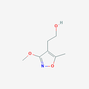 molecular formula C7H11NO3 B129070 4-(2-Hydroxyethyl)-3-methoxy-5-methylisoxazole CAS No. 143006-89-7