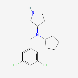 (3S)-N-cyclopentyl-N-[(3,5-dichlorophenyl)methyl]pyrrolidin-3-amine