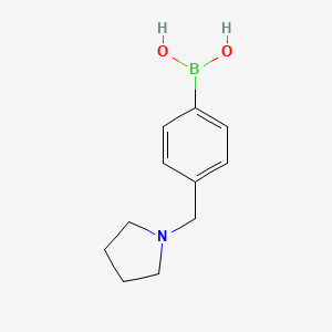 molecular formula C11H16BNO2 B1290707 4-(Pyrrolidin-1-ylmethyl)phenylboronic acid CAS No. 1036991-20-4