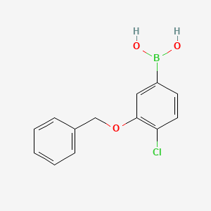 molecular formula C13H12BClO3 B1290708 (3-(Benzyloxy)-4-chlorophenyl)boronic acid CAS No. 1007170-24-2