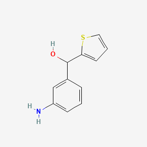 molecular formula C11H11NOS B1290709 (3-Aminophenyl)(thiophen-2-yl)methanol CAS No. 915882-17-6