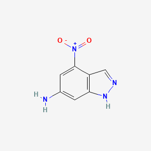 molecular formula C7H6N4O2 B1290715 4-nitro-1H-indazol-6-amine CAS No. 937661-29-5