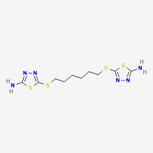 5,5'-(Hexane-1,6-diylbis(sulfanediyl))bis(1,3,4-thiadiazol-2-amine)