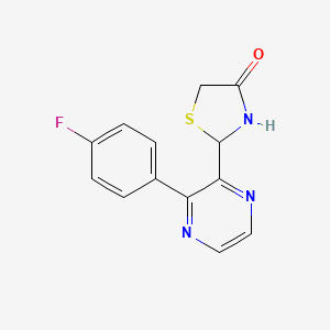 2-(3-(4-Fluorophenyl)pyrazin-2-yl)thiazolidin-4-one