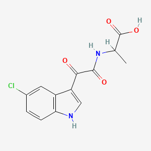 2-(2-(5-Chloro-1H-indol-3-yl)-2-oxoacetamido)propanoic acid