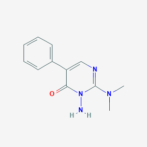 3-Amino-2-(dimethylamino)-5-phenylpyrimidin-4(3H)-one