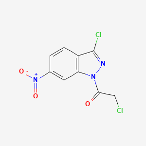 2-Chloro-1-(3-chloro-6-nitroindazol-1-yl)ethanone