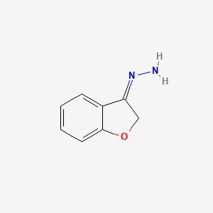 molecular formula C8H8N2O B12907342 Benzofuran-3(2H)-ylidenehydrazine 