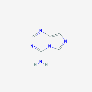 molecular formula C5H5N5 B129074 Imidazo[1,5-a][1,3,5]triazin-4-amine CAS No. 145837-65-6