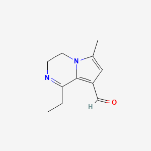 1-Ethyl-6-methyl-3,4-dihydropyrrolo[1,2-A]pyrazine-8-carbaldehyde