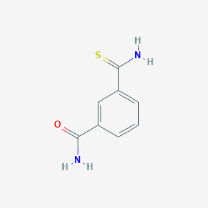molecular formula C8H8N2OS B1290762 3-Carbamothioylbenzamide CAS No. 106748-25-8