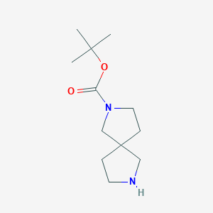 molecular formula C12H22N2O2 B1290764 叔丁基2,7-二氮杂螺[4.4]壬烷-2-羧酸酯 CAS No. 236406-49-8
