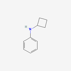 molecular formula C10H13N B1290772 N-环丁基苯胺 CAS No. 155342-90-8