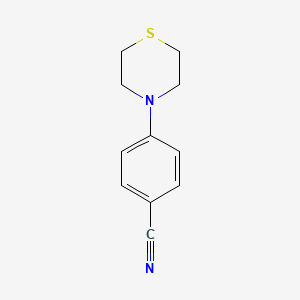 molecular formula C11H12N2S B1290784 4-(Thiomorpholin-4-yl)benzonitrile CAS No. 90254-21-0